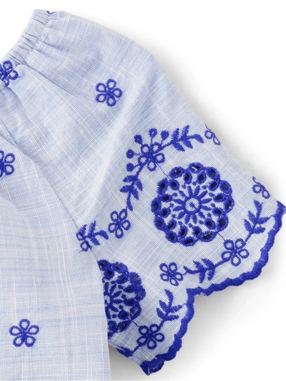 Gymboree Girls ‘Bon Voyage’ Blue Eyelet Dress, Shoes and Modesty Shorts Size 6